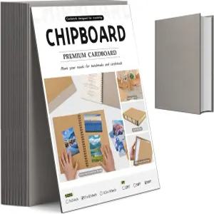 JNENERY 20PCS 북 보드 8.5 x 책 제본 커버용 칩보드 80pt 헤비 듀티 바인더 두껍고 튼튼한 크래 공예용