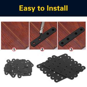 플랫 플레이트 스트레이트 브래킷 금속 수리 10 브레이스