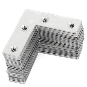 10 PCS 플랫 코너 브레이스 50 60 80MM 브래킷 헤비 지지대 36 듀티 스틸 97 15 스테인레스 인치 선반