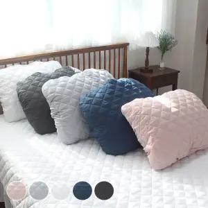 국내산 간편교체 사계절 도톰한 누빔 사면 밴드형 베개커버 2장