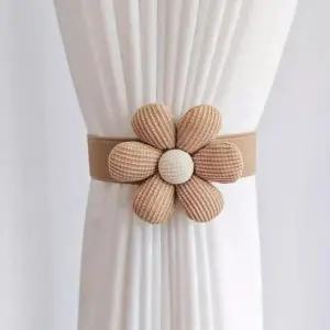 예쁜 플라워 장식 밴드 커튼 악세사리 고정끈 타이백 침실 장식