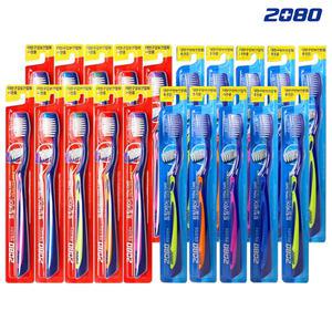 애경 2080 토탈케어 칫솔 x 24개 미세모 일반모 탄력모