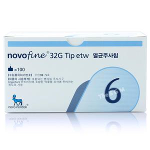 노보파인 인슐린 펜니들 1박스 100개(32G 6mm)