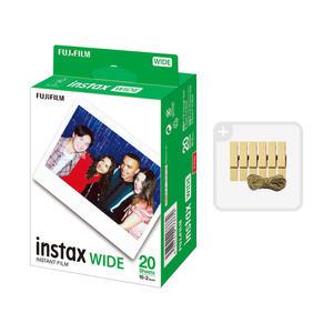 인스탁스 와이드필름2팩(20장)+나무데코/즉석카메라필름
