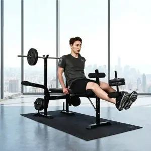 반석스포츠 접이만능벤치 20~70kg 세트 벤치프레스