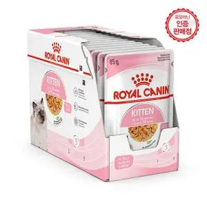 [로얄캐닌] 고양이파우치 키튼 인스팅티브 젤리소스 85G 12팩