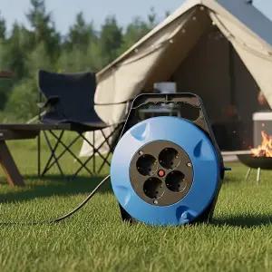 스마토 4구 전선릴 10M 전기연장선 캠핑 휴대용 리드선