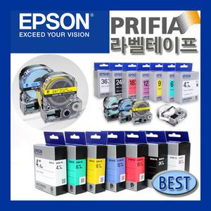 EPSON 정품 라벨테이프 PX-TAPE 4mm-18mm LW-K200BL