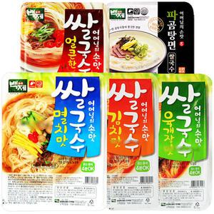 백제쌀국수 멸치맛 김치맛 육개장 얼큰 파곰탕면