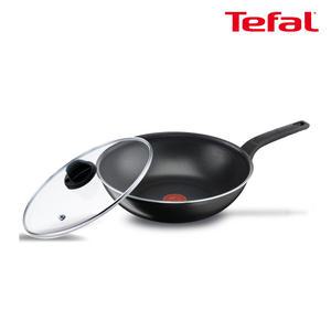 테팔 심플리클린 웍 28cm+정품유리뚜껑