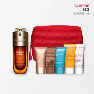 [클라랑스](강남점)[단독세트] 더블세럼 G9 75ml 세트 (+디럭스 5종+파우치)