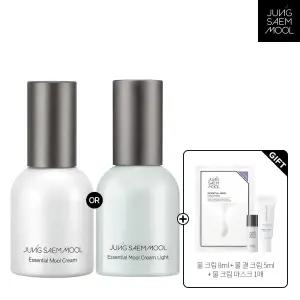 정샘물 에센셜 물 크림 2종 30ml 택 1(물크림/라이트)(+ 물크림 8ml + 물결크림 5ml + 물크림 마스크 1매)