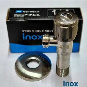 KC인증 원형 고급 SUS304 스텐 관붙이 앵글밸브 세면기 양변기 씽크대 고압 조절호스