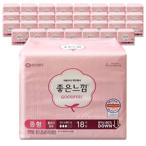 좋은느낌 오리지널 울트라슬림 날개 중형 18매x32개-박스
