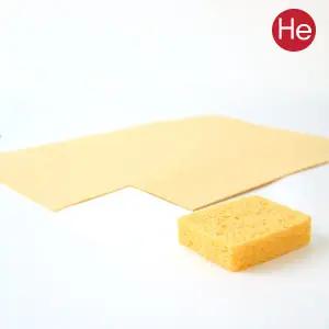 펄프 원판 스펀지 노랑 1개 225x325mm ICT 텐스 압축 간섭파 a4