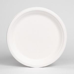 [해피팩][PR] 일회용 친환경 원형 종이 펄프 접시 P-006호 500개