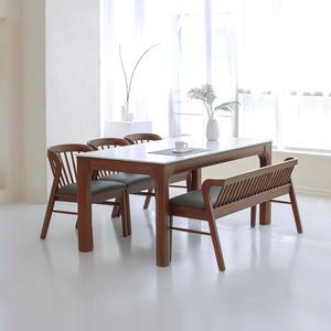 [헤닝] 라운지 포세린 12T 통 세라믹 식탁세트 4인용 6인용 1300 1700 (의자포함)