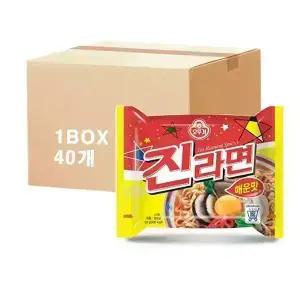 오뚜기 진라면 매운맛 120g 40개 멀티 봉지라면 한박스