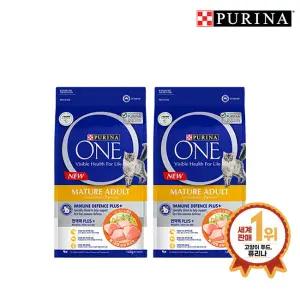 [퓨리나] 원캣 7세 이상 노령묘 1.4KG 2개