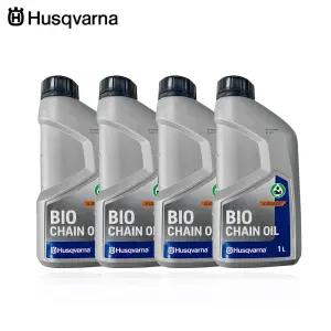 [4개] 허스크바나 엔진톱용 X-가드 바이오 체인오일 1L
