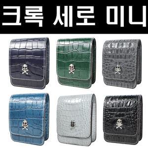 (준골프)N 천연가죽 스컬 해골 미니 세로 크로크 스페셜 거리측정기 케이스(부쉬넬 차쉬넬 르폴드 니콘 호