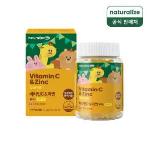 네추럴라이즈 키즈 비타민C 아연 꾸미 1박스 1개월분 / 레몬맛
