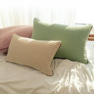 [마벨러스홈데코]1+1 이벤트 마벨러스홈데코 사계절 순면 누빔 피그먼트 베개커버 메밀 캠핑베개 커버