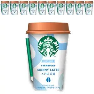 스타벅스 스키니라떼 컵커피 270mlx10컵+아이스포장