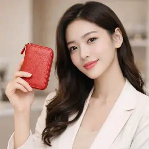 아일렌 소가죽 카드지갑 명함지갑 학생 직장인 취업선물