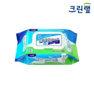 크린랩 물걸레 청소포 표준형 30매 일회용 청소티슈