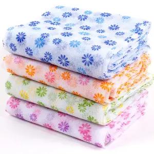 깔끔이 들국화 샤워타올 벌크/무포장 꽃무늬 목욕타월 거품샤워 수건 사우나 목욕탕 때밀이 각질제거