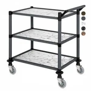 [제이큐]프리미엄 신형 호텔카트 자율배식대 오픈트롤리 3단 대