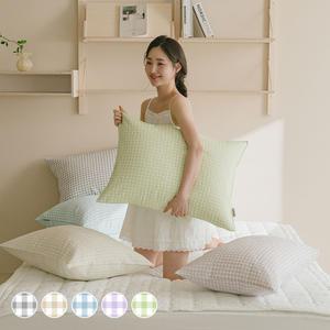 아망떼 허니듀 시어서커 리플 2겹 베개커버 5color 50x70