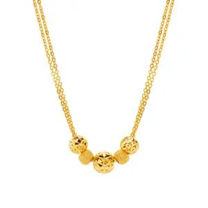 [한국금다이아몬드] 여자 순금 목걸이 드롭 컷팅 볼 24K 11.25g 18K장식