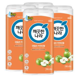 깨끗한나라 데일리 키친타올 150매 8롤 4팩
