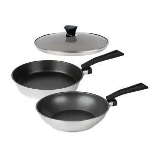 알텐바흐 디펜더스 통5중 스테인레스 후라이팬 28팬+28웍+28커버 3종세트 (모든열원용-인덕션 가스레인지)