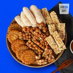 [프레시데이][한과명인] 전통 우리밀 약과 오란다 유과 MZ세트 (12+5입)*2박스