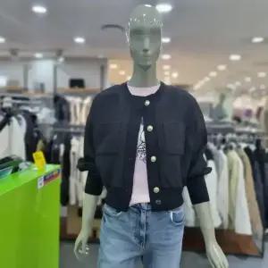 시슬리/애플아울렛/소매 시보리 져지 크롭  자켓/SAJKA3411