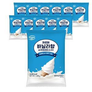 대호 까르페 바닐라 소프트 아이스크림 1kg 12개 밀크 분말