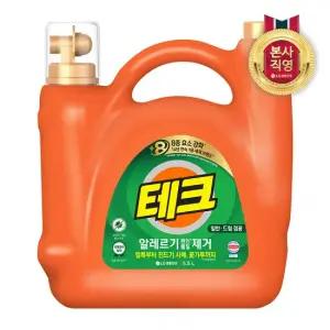 테크 알레르기 원인물질 제거 일반드럼 대용량 액체세제 5.5L