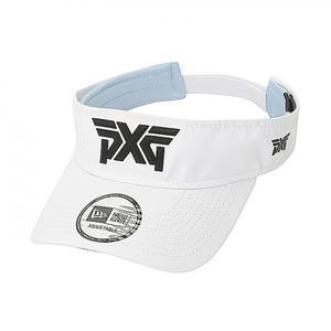 PXG 공용 페시티드 로고 스포츠 바이저 골프 썬캡 화이트 H-UHW81-FM-W