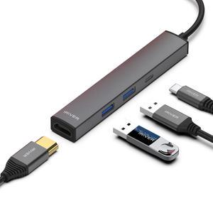 [IRIVER] 4IN1 멀티허브 C타입 100W패스스루 삼성DEX HDMI 4K 5Gbps데이터전송 IHC-HW10-HUB4