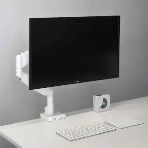 루나랩 모니터암 거치대 32인치 베사홀 하디 싱글 모니터암