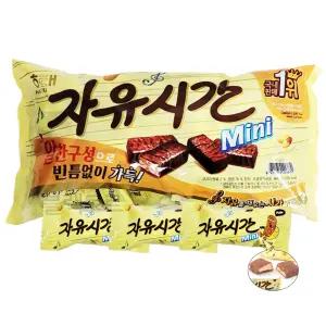해태 자유시간 미니 860g 대용량 초코바 간식