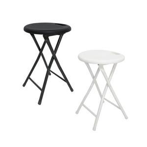 [팬물산]이지라이프 원형 손잡이 접이식 스툴 2P