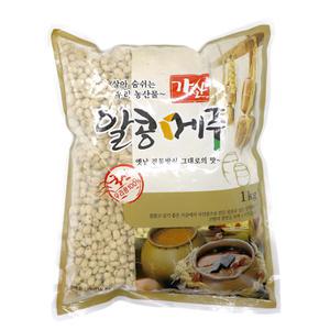 가산식품 알콩메주 1kg 국내산콩 100% 된장 간장 옛날방식 전통발효 직접제조
