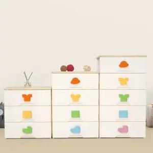 홈블리 우드상판 플라스틱 서랍장 아기 옷장 수납 정리함 유아 3단 4단 5단