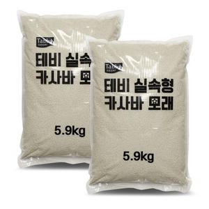 고양이모래 테비 카사바&벤토 혼합형모래5.9kgX2개