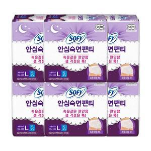 쏘피 안심숙면팬티 5개 x 6팩 대형