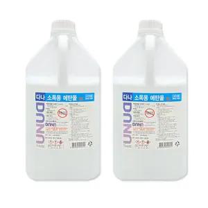 조은팜 다나 에탄올4L알콜83% 공간소독 무료전달 소독제2개 보건소 학교 소독제